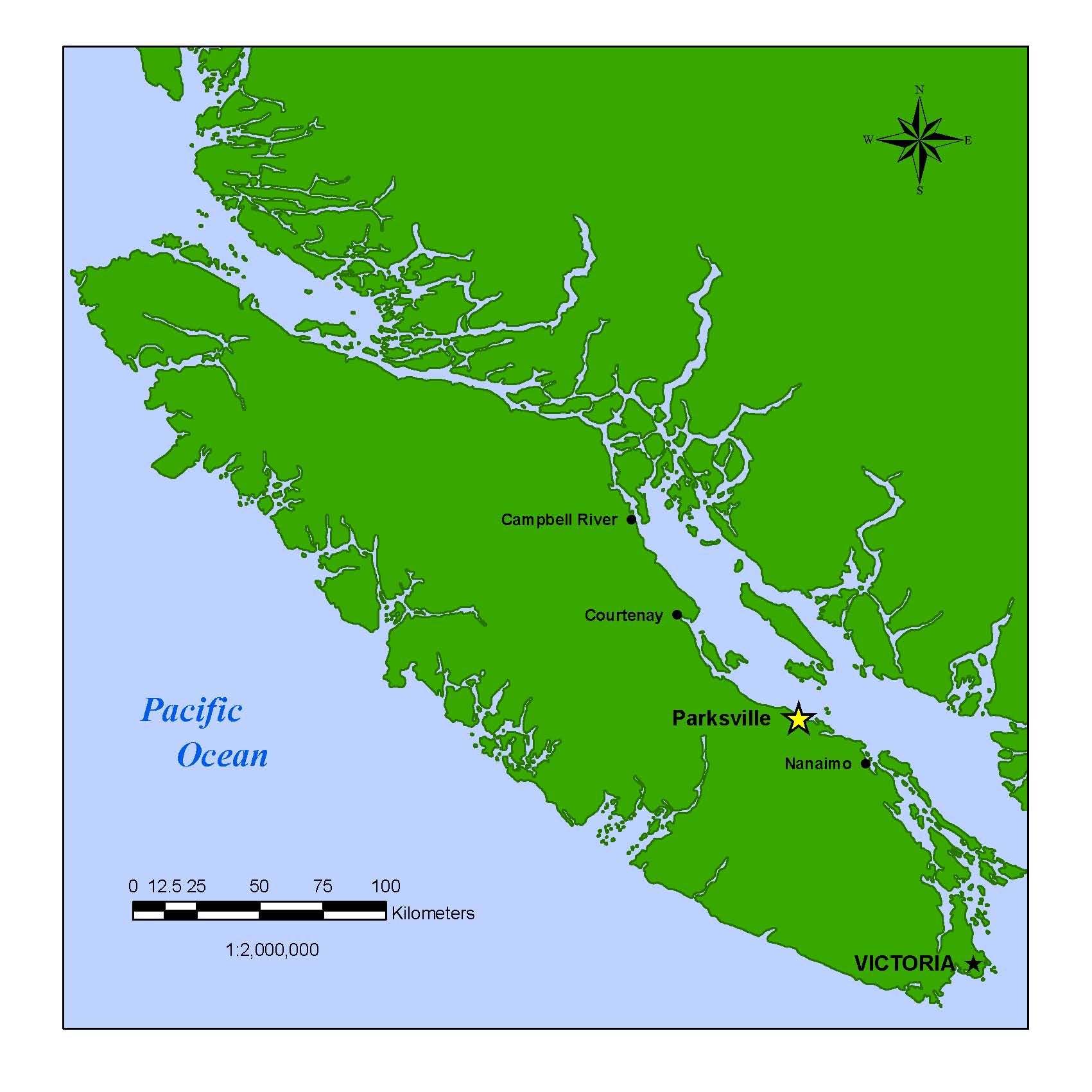 View Larger Map of Vancouver Island